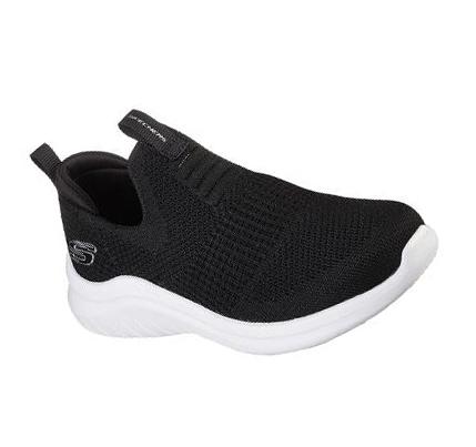 Chlapecké Boty Casual Skechers Ultra Flex 2.0 - Mirkon Černé Bílé | CZ_75780