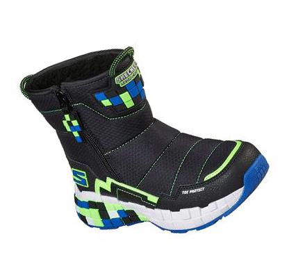 Chlapecké Boty Skechers Mega-Craft - Cuboforce Černé Zelene | CZ_7430R