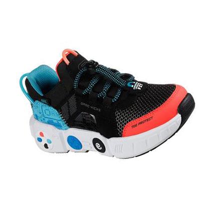 Chlapecké Mokasíny Skechers Game Kicks: Gametronix - Button Smasher Černé | CZ_7842C