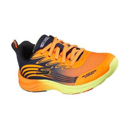 Chlapecké Tenisky Skechers Razor Grip - Sonictron Oranžové Tmavě Blankyt | CZ_I870A