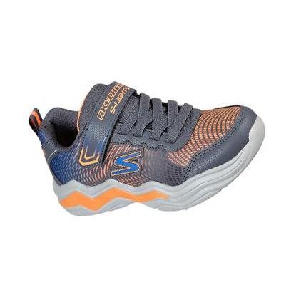 Chlapecké Tenisky Skechers S Lights: Erupters IV Šedé Oranžové | CZ_I170A