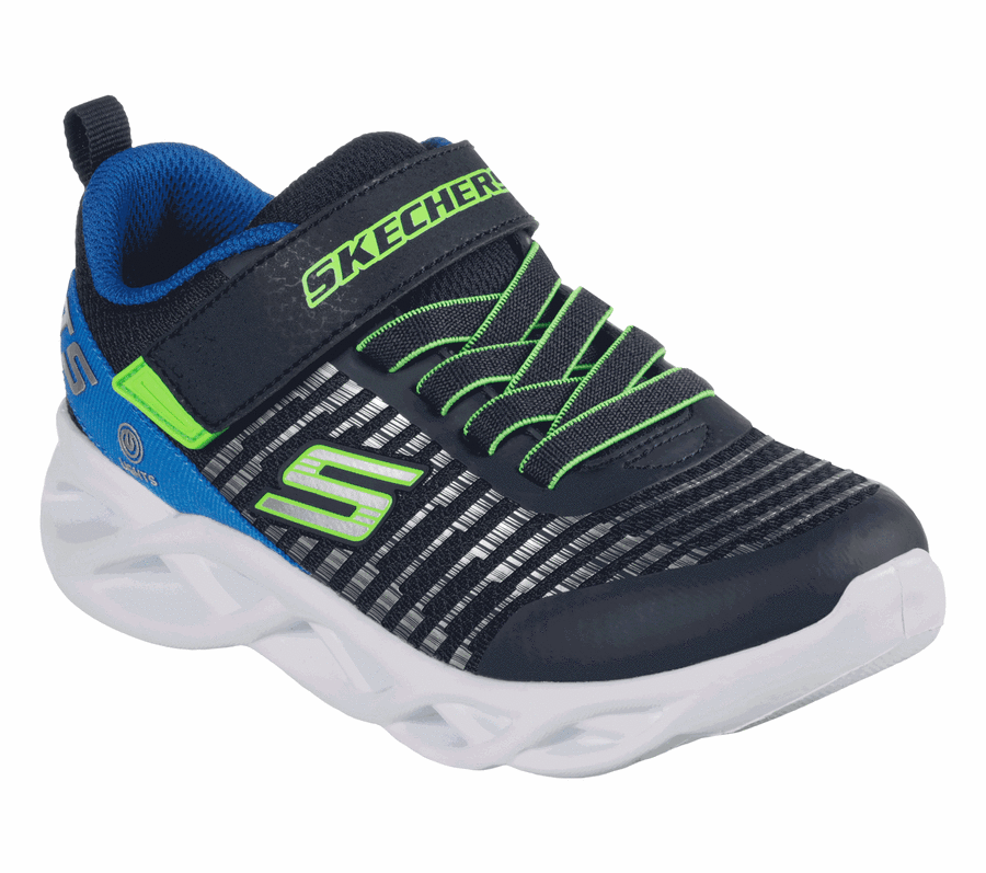 Chlapecké Tenisky Skechers Twisty Brights - Novlo Tmavě Blankyt Blankyt | CZ_I195Q