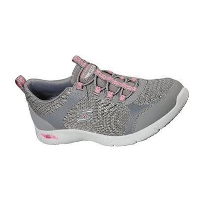 Dámské Boty Casual Skechers Arch Fit Refine - Her Best Šedé Růžové | CZ_4038L