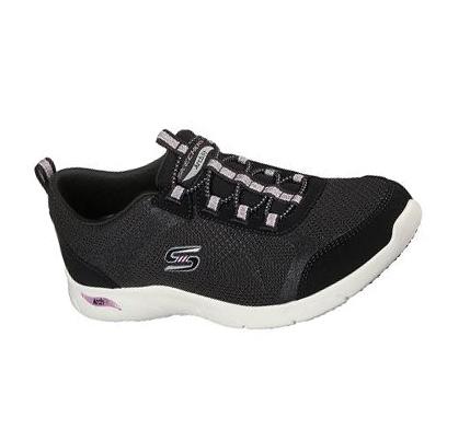 Dámské Boty Casual Skechers Arch Fit Refine - Her Best Černé Levandule | CZ_4324L