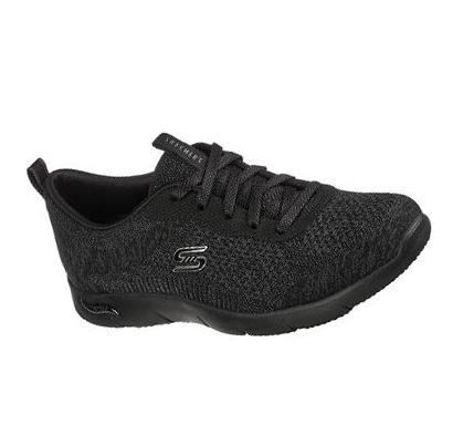 Dámské Boty Casual Skechers Arch Fit Refine - Lavish Černé | CZ_43494