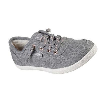 Dámské Boty Casual Skechers BOBS B Cute - Camp Cuddle Šedé | CZ_A599Q