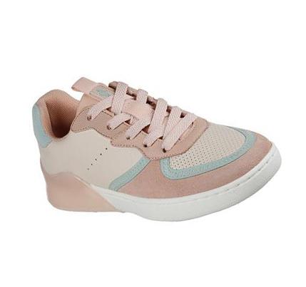 Dámské Boty Casual Skechers Double Gloss - Blocked Up Růžové | CZ_I263B