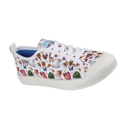 Dámské Boty Casual Skechers Doug the Pug: BOBS B Cool - Doug's Luv Bílé Viacfarebný | CZ_3374R
