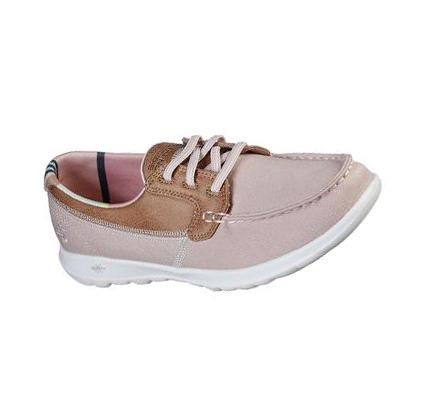 Dámské Boty Casual Skechers GOwalk Lite - Playa Vista Světle Růžové | CZ_6113P