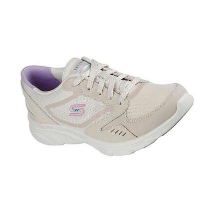 Dámské Boty Casual Skechers Relaxed Fit: D'Lux Pohodlí - Plenty Success Béžový | CZ_3013D