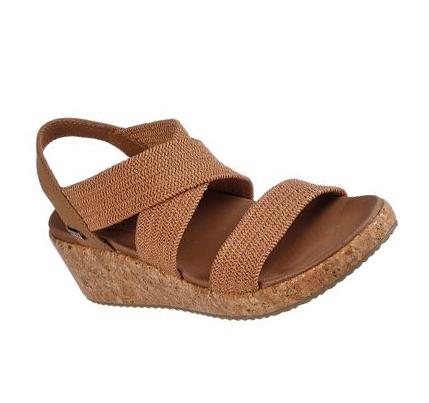 Dámské Boty Na Klínku Skechers Arch Fit Beverlee - Love Stays Hnědé | CZ_3267D