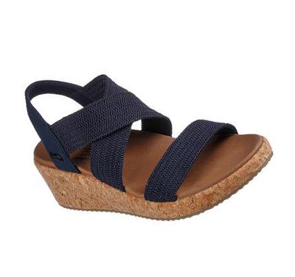 Dámské Boty Na Klínku Skechers Arch Fit Beverlee - Love Stays Tmavě Blankyt | CZ_3276A