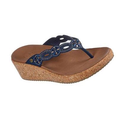 Dámské Boty Na Klínku Skechers Arch Fit Beverlee - Bridgette Tmavě Blankyt | CZ_3278K