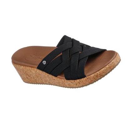 Dámské Boty Na Klínku Skechers Arch Fit Beverlee Černé | CZ_3292C