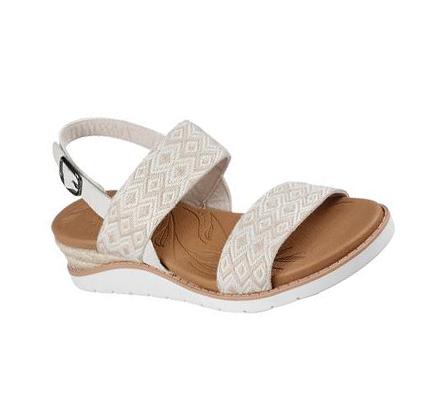 Dámské Boty Na Klínku Skechers BOBS Beach Kiss - Ocean Rush Béžový | CZ_3167G