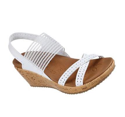 Dámské Boty Na Klínku Skechers Beverlee - Boho Glow Bílé | CZ_32425
