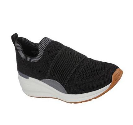 Dámské Boty Na Klínku Skechers Billion - Over the Top Černé | CZ_3076L