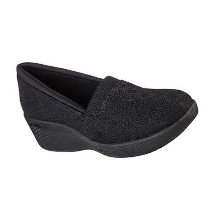 Dámské Boty Na Klínku Skechers Pier-Lite - Hot Seat Černé | CZ_3128L