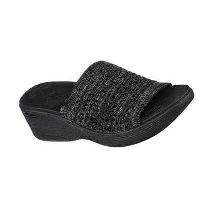 Dámské Boty Na Klínku Skechers Pier-Lite - My Wish Černé | CZ_31510