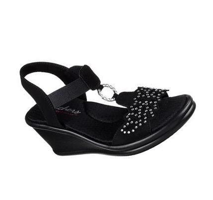 Dámské Boty Na Klínku Skechers Rumblers - Queen B Černé | CZ_3228W