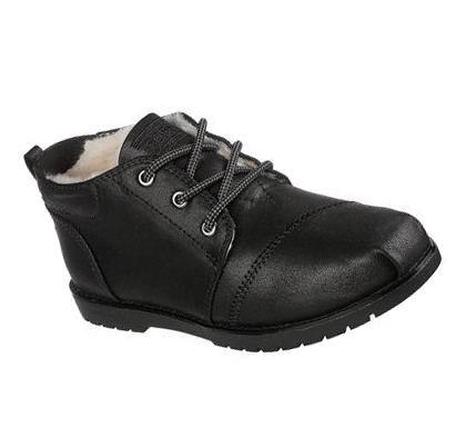 Dámské Boty Skechers BOBS Chill Lugs - Snuggle Life Černé | CZ_7638R