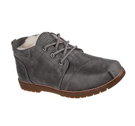 Dámské Boty Skechers BOBS Chill Lugs - Snuggle Life Šedé | CZ_7663E