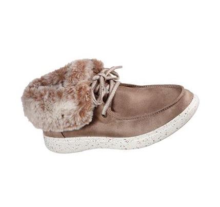 Dámské Boty Skechers BOBS Skipper - Hang Glider Šedé Hnědé | CZ_I427D