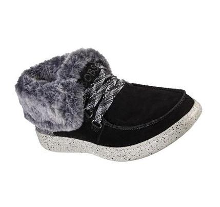 Dámské Boty Skechers BOBS Skipper - Mushers Delight Černé | CZ_7763B