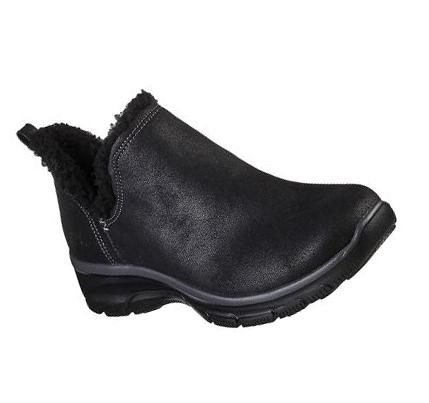 Dámské Boty Skechers Relaxed Fit: Easy Going - Buried Černé | CZ_I5414