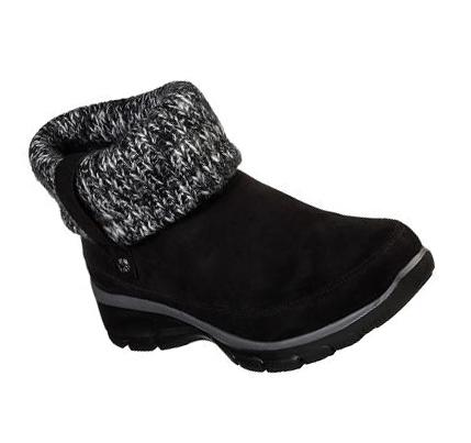 Dámské Boty Skechers Relaxed Fit: Easy Going - Heighten Černé | CZ_I566L