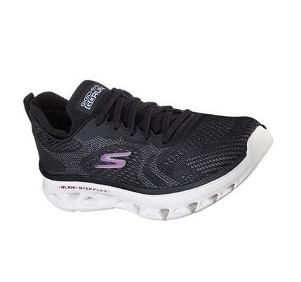 Dámské Běžecké Boty Skechers GO RUN Glide-Step Flex - Skylar Černé Bílé | CZ_5423B