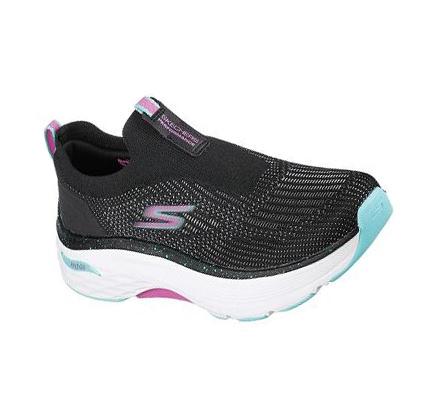 Dámské Běžecké Boty Skechers Max Cushioning Arch Fit - Myrona Černé Světle Tyrkysové | CZ_69730