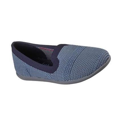 Dámské Flats Skechers Cleo Sportovní - Our Town Tmavě Blankyt Blankyt | CZ_A817X