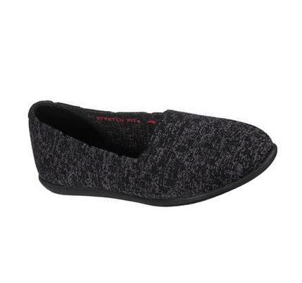 Dámské Flats Skechers Cleo Sportovní - Soo Groovy Černé Šedé | CZ_A805D