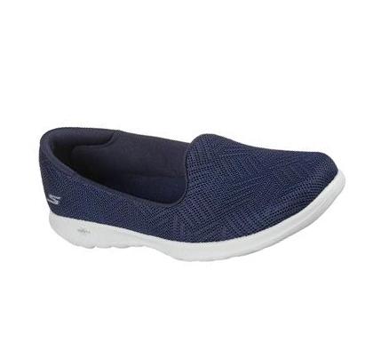 Dámské Flats Skechers GO WALK Lite - Sweet Gal Tmavě Blankyt Bílé | CZ_A892L