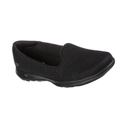 Dámské Flats Skechers GO WALK Lite - Sweet Gal Černé | CZ_A901B