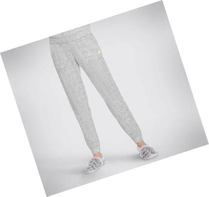 Dámské Kalhoty Jogger Skechers BOBS Heart Cozy Šedé | CZ_54973