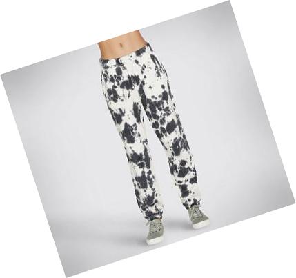 Dámské Kalhoty Jogger Skechers BOBS Purrrfect Vody Černé Bílé | CZ_5194R