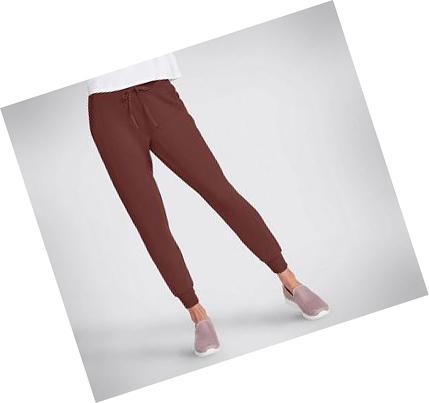 Dámské Kalhoty Jogger Skechers SKECHLUXE Restful Vínové | CZ_53940