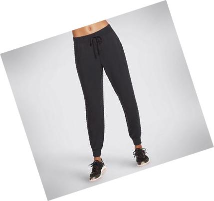 Dámské Kalhoty Jogger Skechers SKECHLUXE Restful Černé | CZ_54090