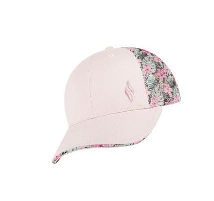 Dámské Klobouky Skechers Flower Print Diamond Logo Trucker Růžové | CZ_A909D