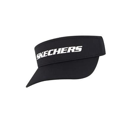 Dámské Klobouky Skechers Logo Sun Visor Černé | CZ_A8090