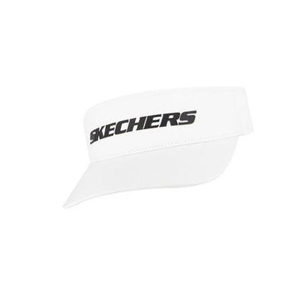 Dámské Klobouky Skechers Logo Sun Visor Bílé | CZ_A8193