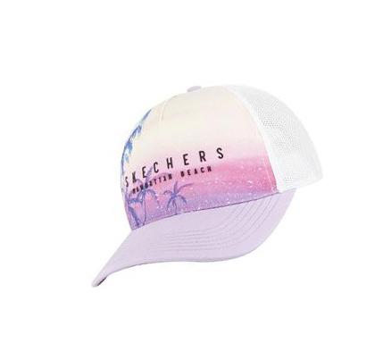 Dámské Klobouky Skechers Palm City Trucker Levandule | CZ_A8973