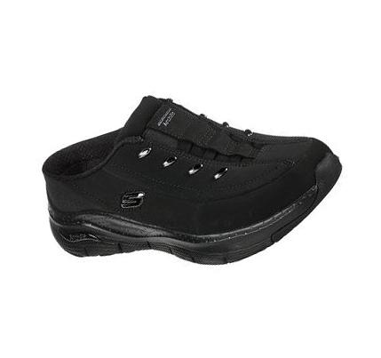 Dámské Mokasíny Skechers Arch Fit - City View Černé | CZ_3999G