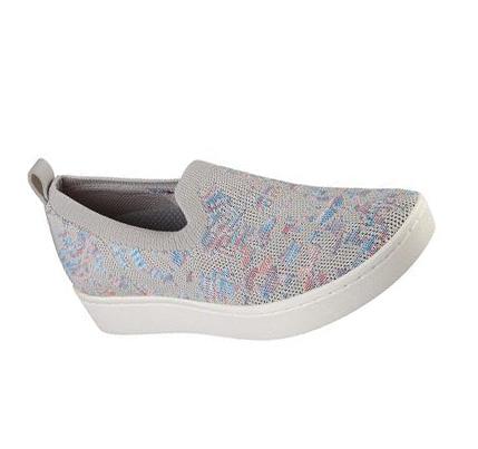 Dámské Mokasíny Skechers Arch Fit Cup - Free Blossom Šedé | CZ_39138