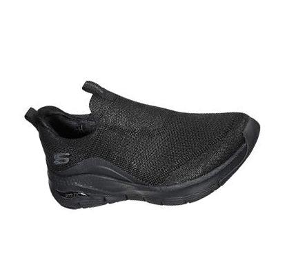 Dámské Mokasíny Skechers Arch Fit - Keep It Up Černé | CZ_4024R