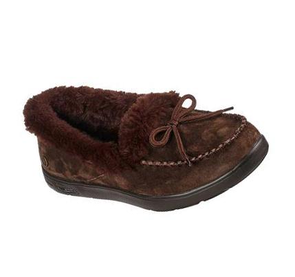Dámské Mokasíny Skechers Arch Fit Lounge - Soothe Čokolády | CZ_A604W