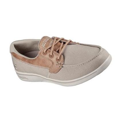 Dámské Mokasíny Skechers Arch Fit Uplift - Cruise'n By Béžový | CZ_42130