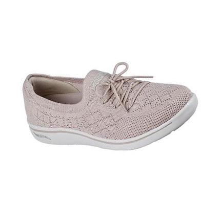 Dámské Mokasíny Skechers Arch Fit Uplift - Perfect Dreams Šedé Hnědé | CZ_4313D